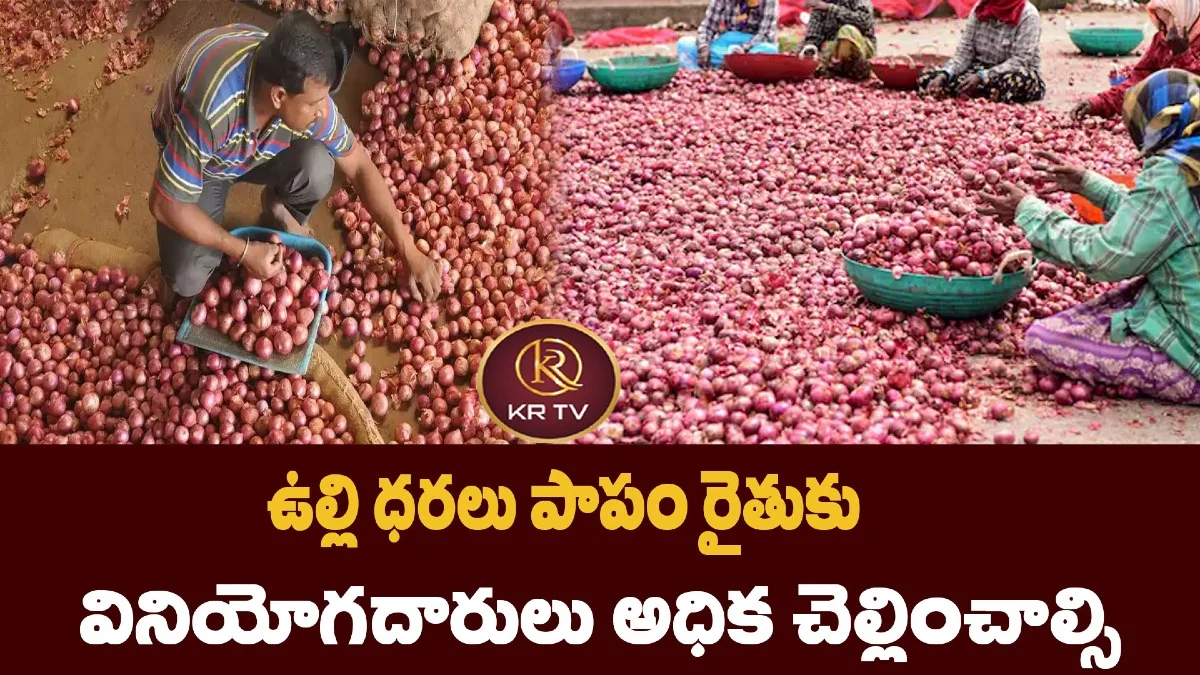 ఉల్లి ధరలు పాపం రైతుకు – వినియోగదారులు అధిక చెల్లించాల్సి