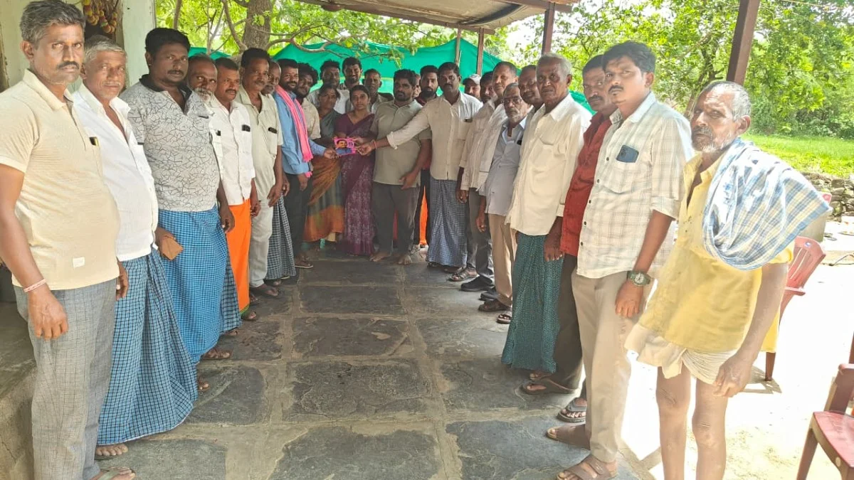 SRR Foundation Chairman Parupati Srinivas Reddy stood by the victim's family