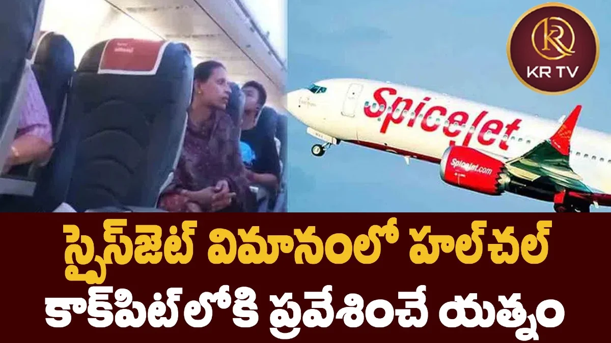 స్పైస్‌జెట్‌ విమానంలో హల్‌చల్: కాక్‌పిట్‌లోకి ప్రవేశించే యత్నం