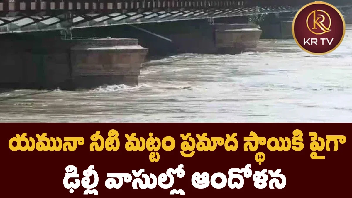 యమునా నీటి మట్టం ప్రమాద స్థాయికి పైగా – ఢిల్లీ వాసుల్లో ఆందోళన