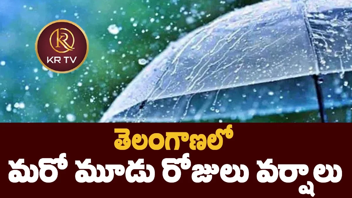 తెలంగాణలో మరో మూడు రోజులు వర్షాలు